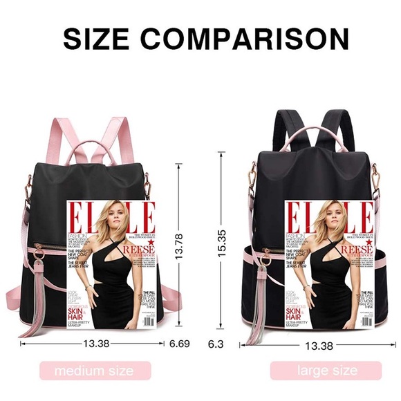 Nylon backpack (can be used as a shoulder bag) - Picture 3 of 5